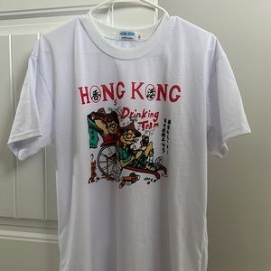 *Authentic* Vintage Men’s White Hong Kong Drinking Team XL Shirt